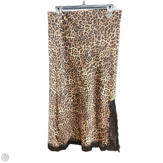 Skirt Maxi By Loft In Animal Print, Size: M