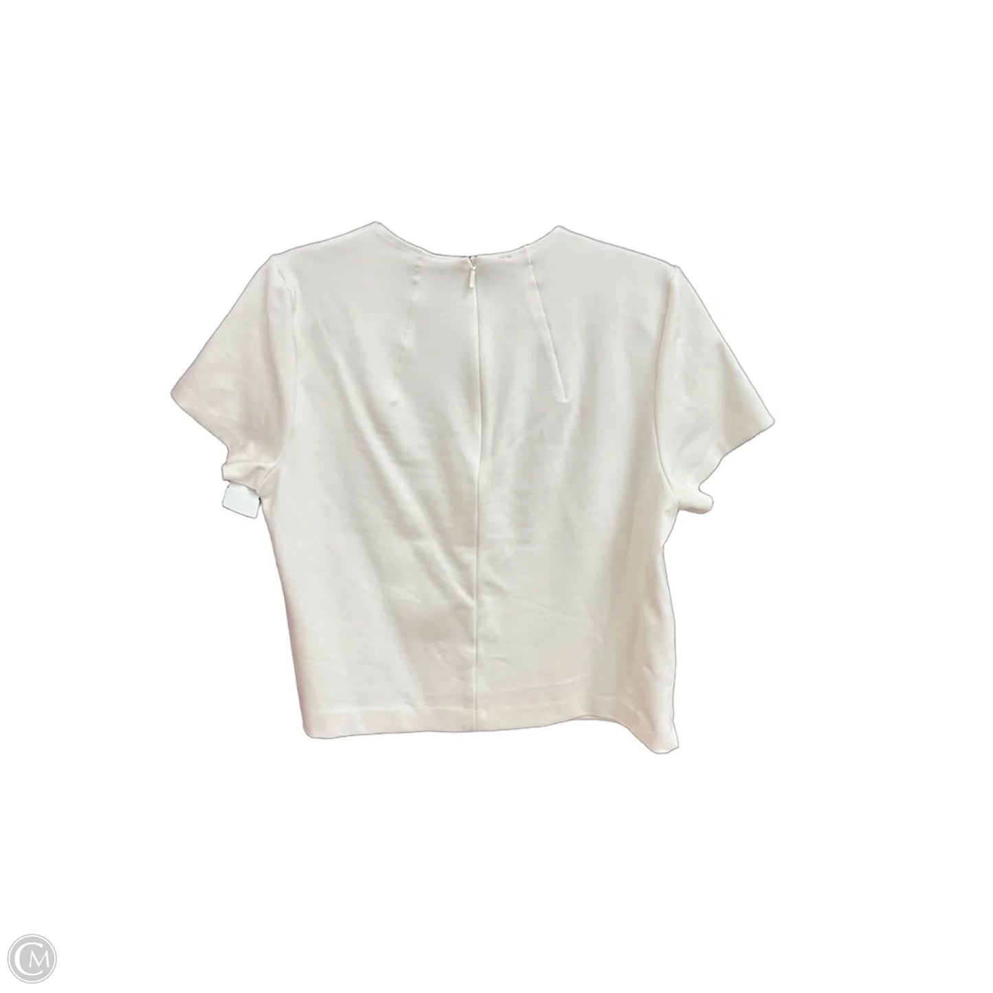 Top Short Sleeve By Spanx In White, Size: L