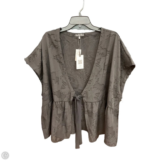 Top Short Sleeve By Studio Y In Black, Size: 3x