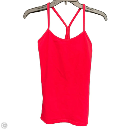 Athletic Tank Top By Lululemon In Red, Size: 6