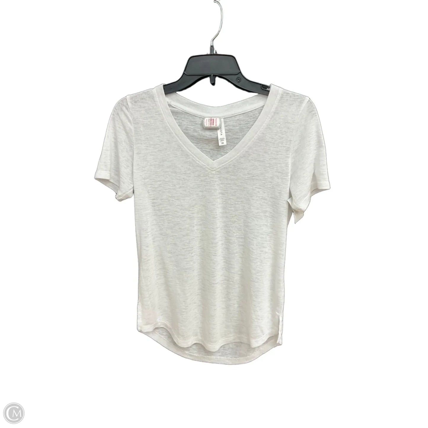 Top Short Sleeve By Athleta In White, Size: Xs
