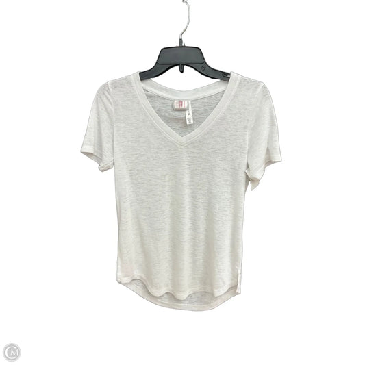 Top Short Sleeve By Athleta In White, Size: Xs