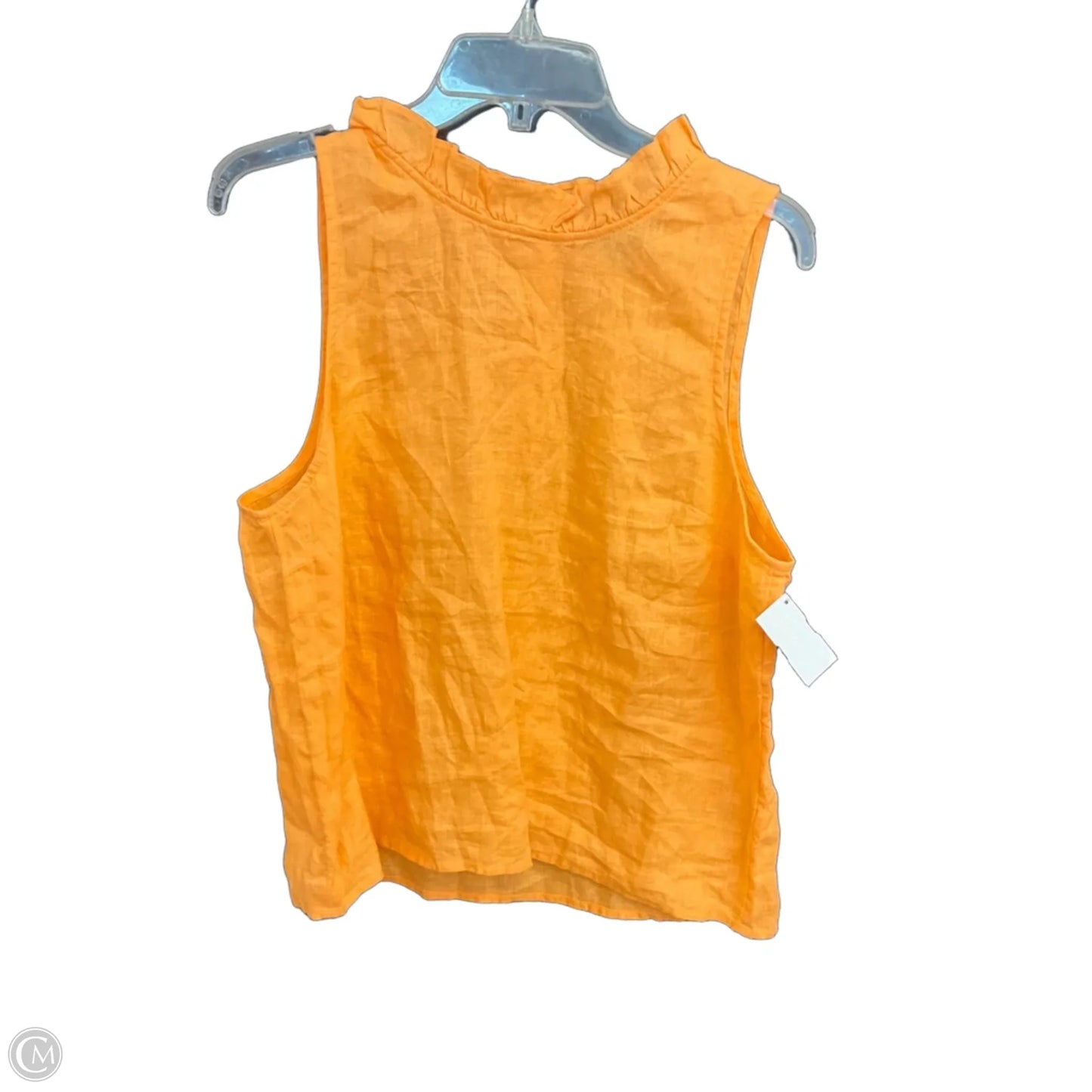Top Sleeveless By J. Crew In Orange, Size: L