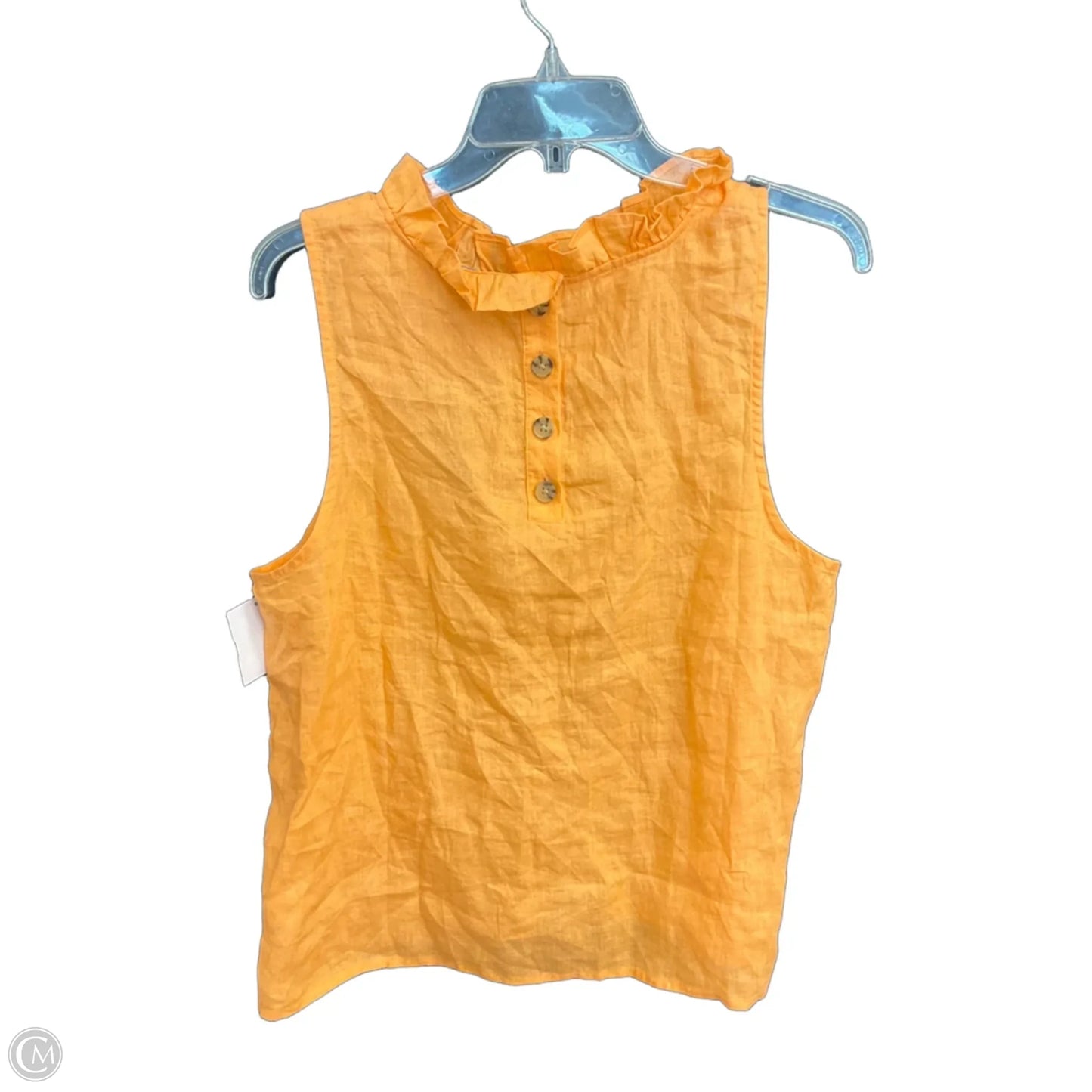 Top Sleeveless By J. Crew In Orange, Size: L