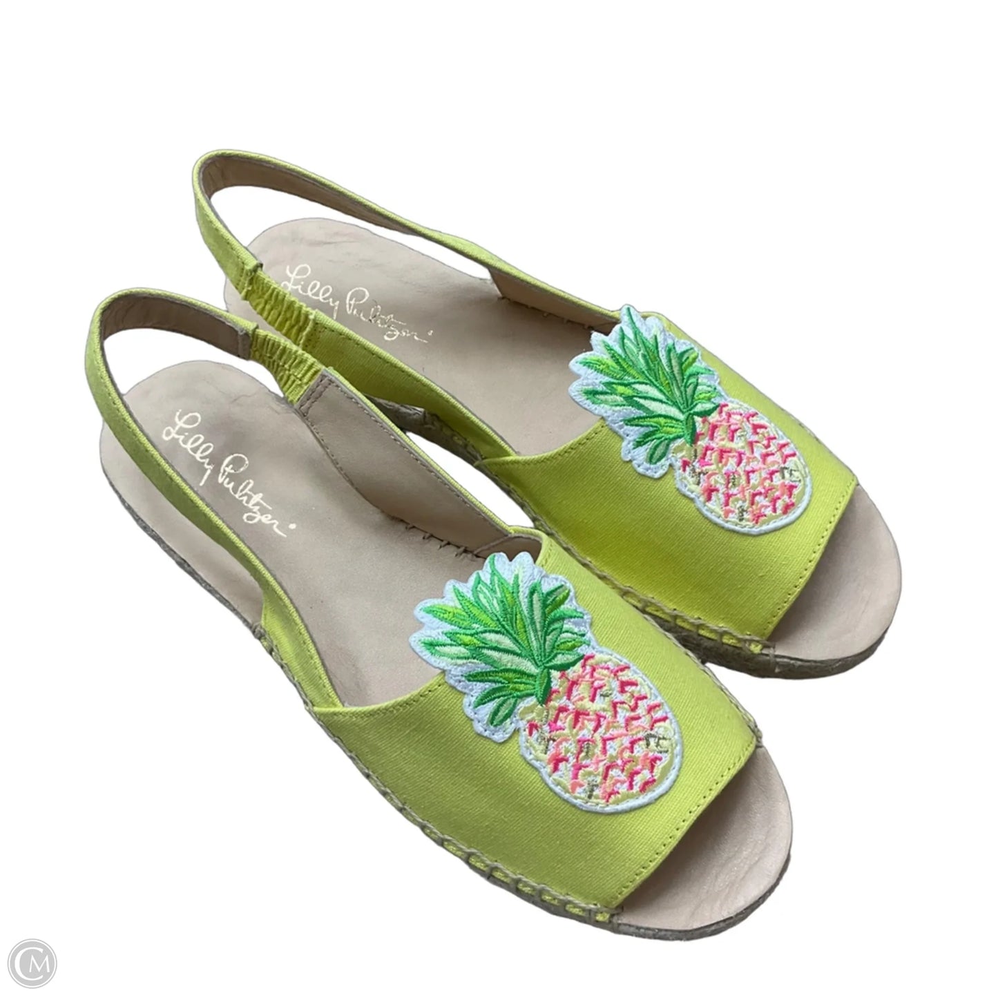 Sandals Designer By Lilly Pulitzer In Yellow, Size: 6.5