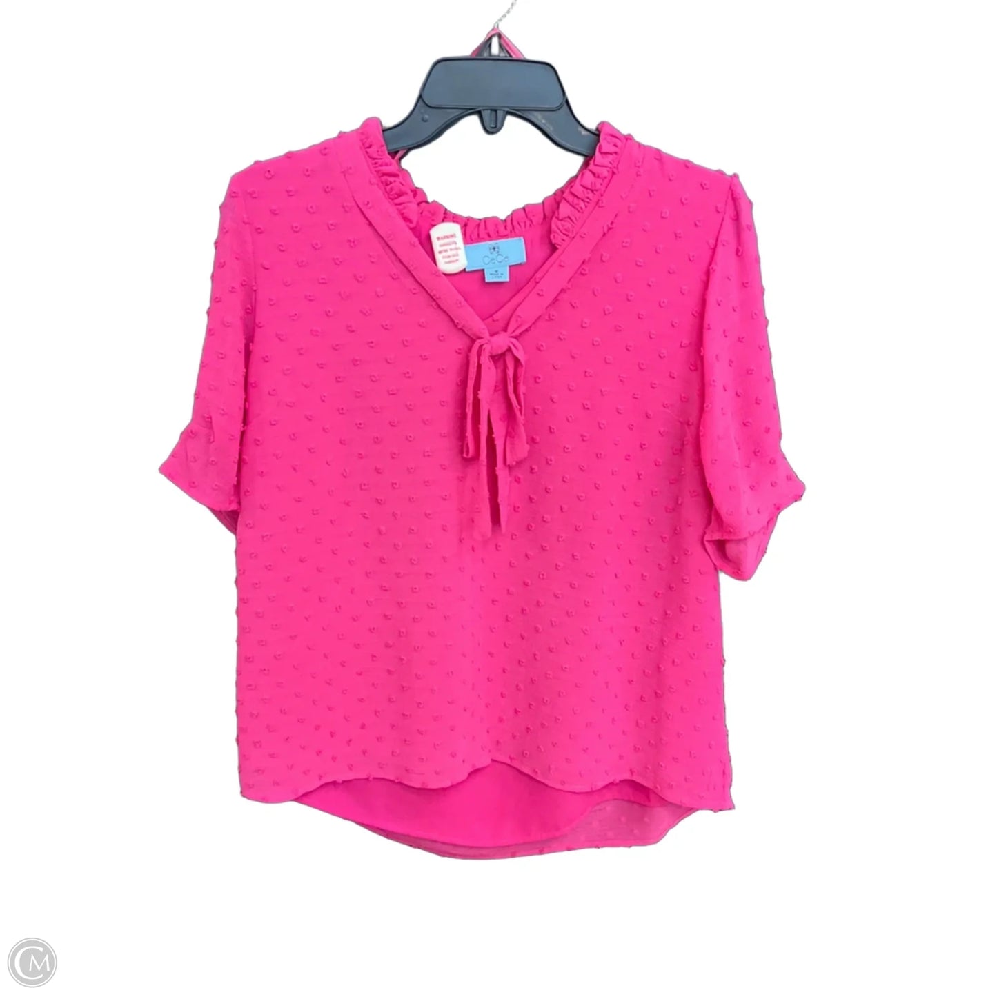 Top Short Sleeve By Cece In Pink, Size: M