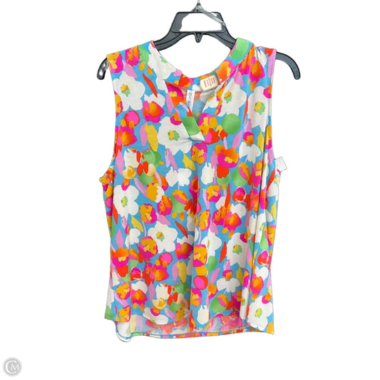 Top Sleeveless By Dear Scarlett In Multi-colored, Size: L