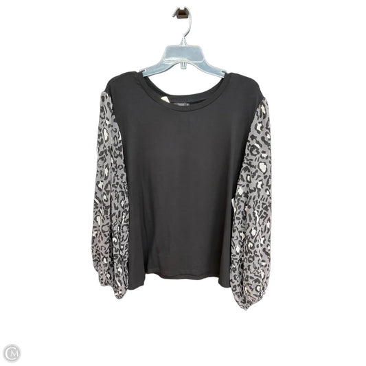 Top Long Sleeve By Tahari In Animal Print, Size: 3x