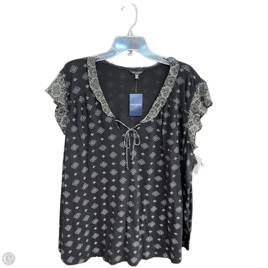 Top Sleeveless By Lucky Brand In Black, Size: 3x