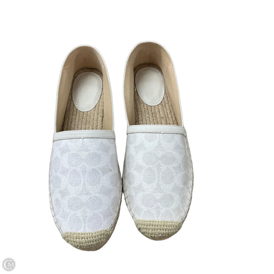 Shoes Designer By Coach In White, Size: 10