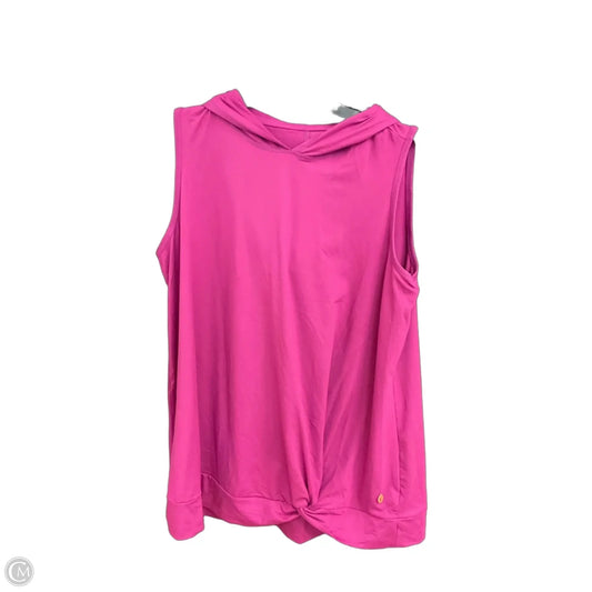 Athletic Top Short Sleeve By Livi Active In Pink, Size: Xl