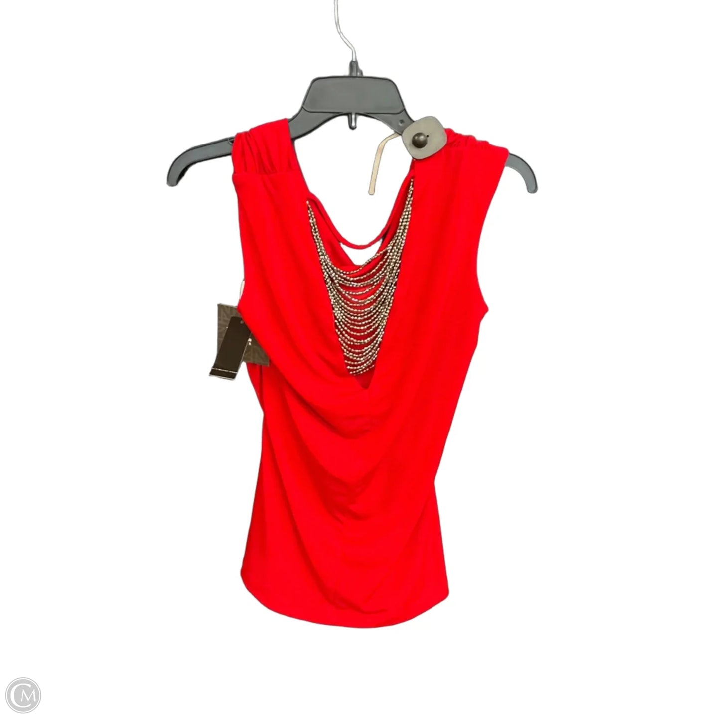 Top Sleeveless By Iz Byer In Red, Size: L