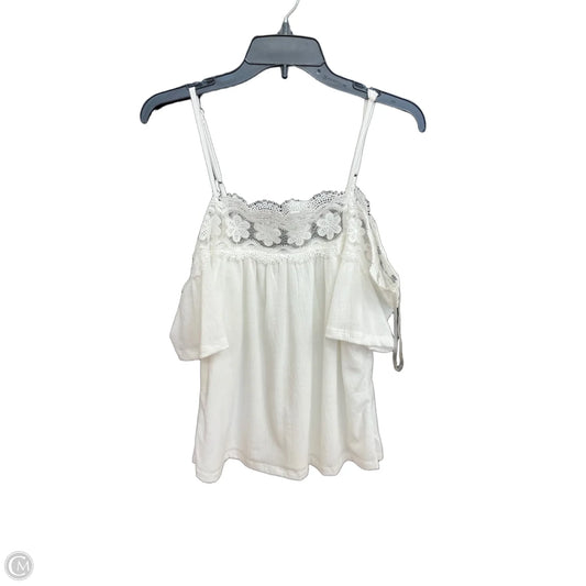 Top Short Sleeve By Daytrip In White, Size: M