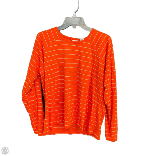 Top Long Sleeve By Cutter And Buck In Orange, Size: Xxl