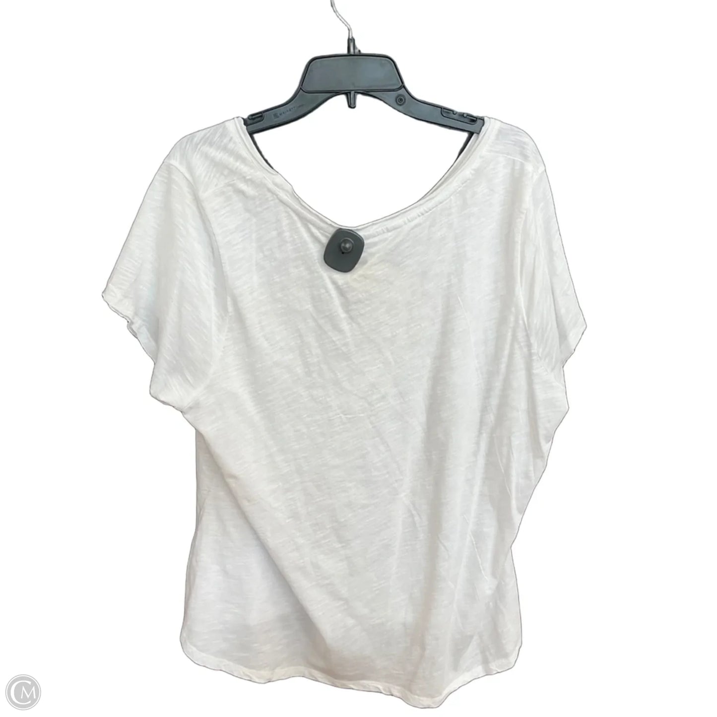 Top Short Sleeve By Lucky Brand In White, Size: 3x