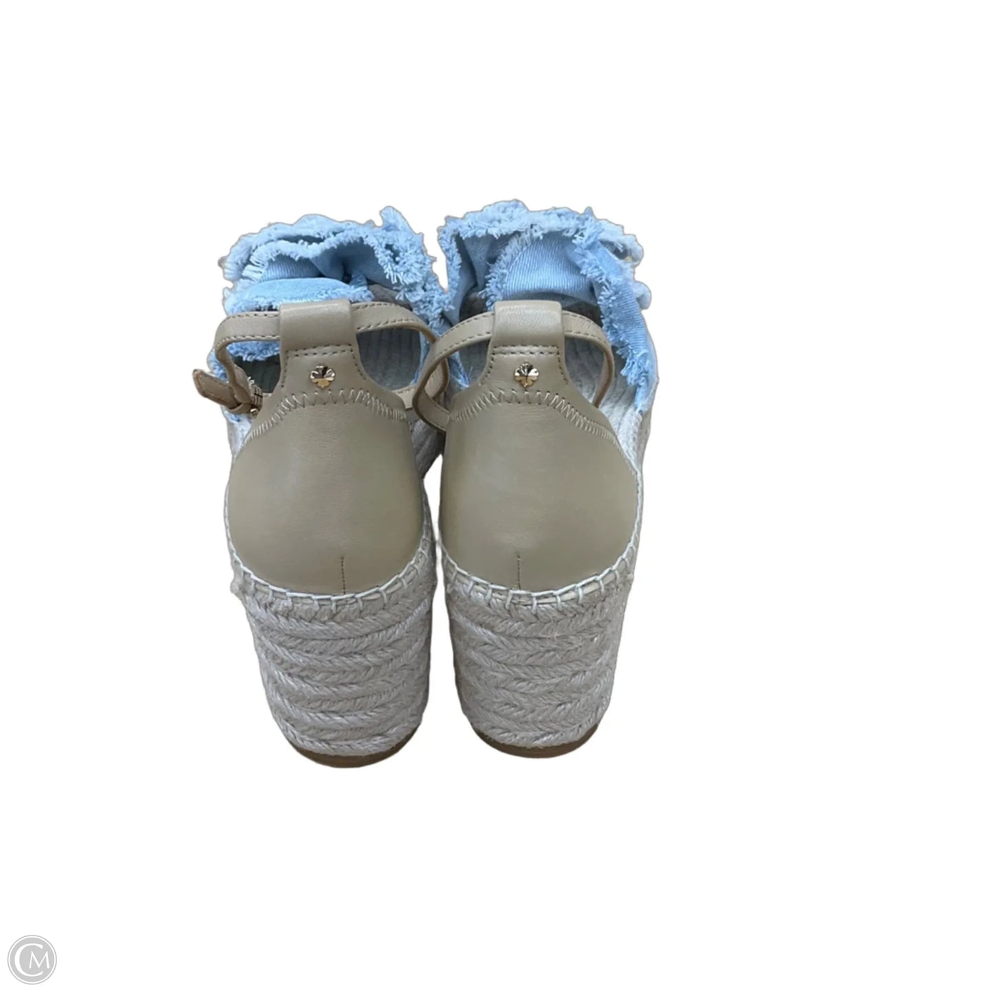 Sandals Designer By Kate Spade In Blue & Brown, Size: 9