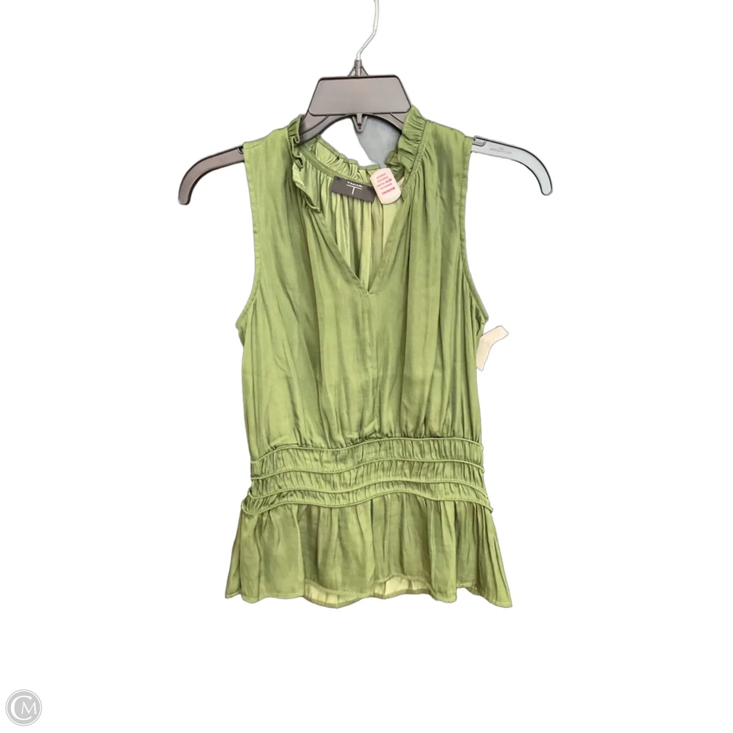 Tank Top By Tahari In Green, Size: Xs