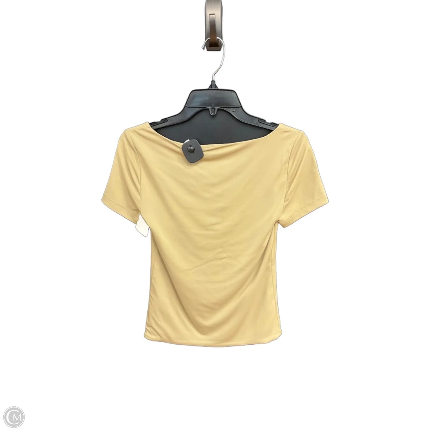 Top Short Sleeve By Loft In Beige, Size: S