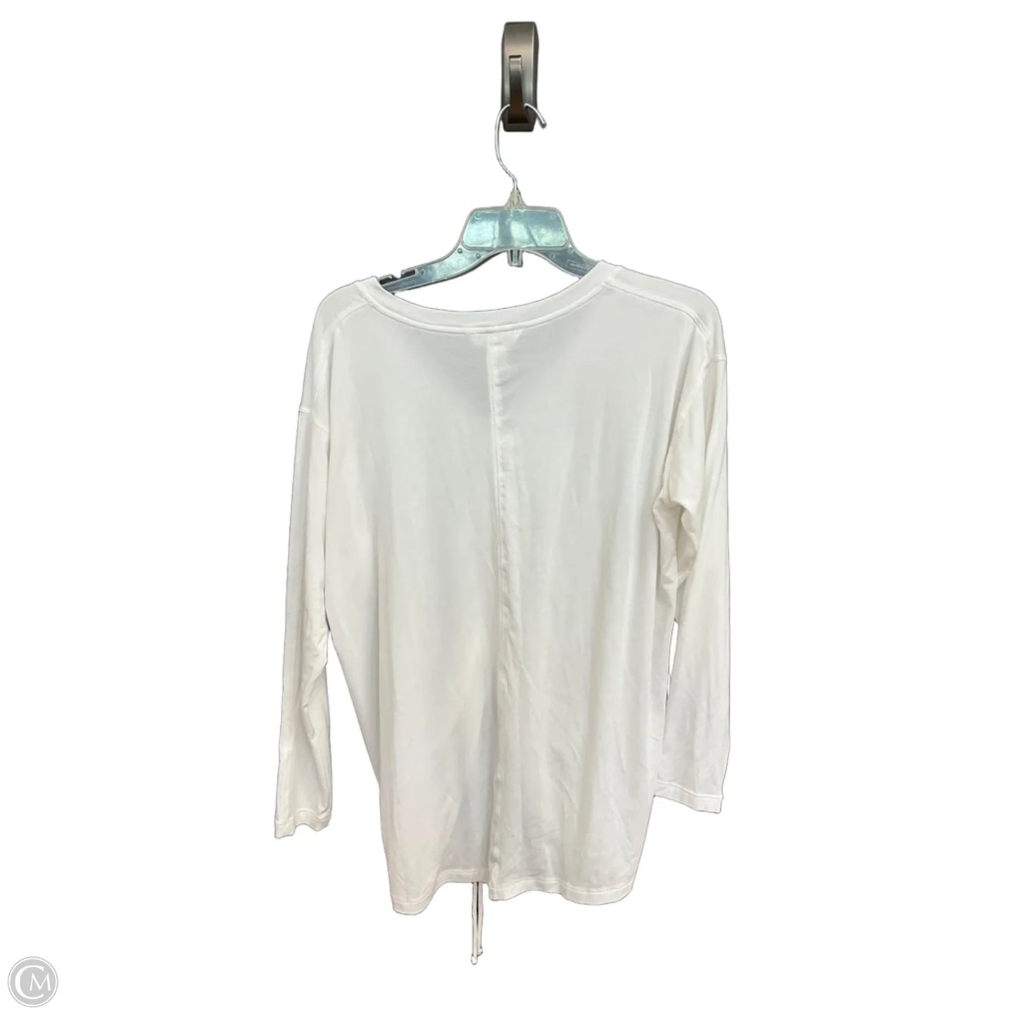Top Long Sleeve By Athleta In White, Size: M