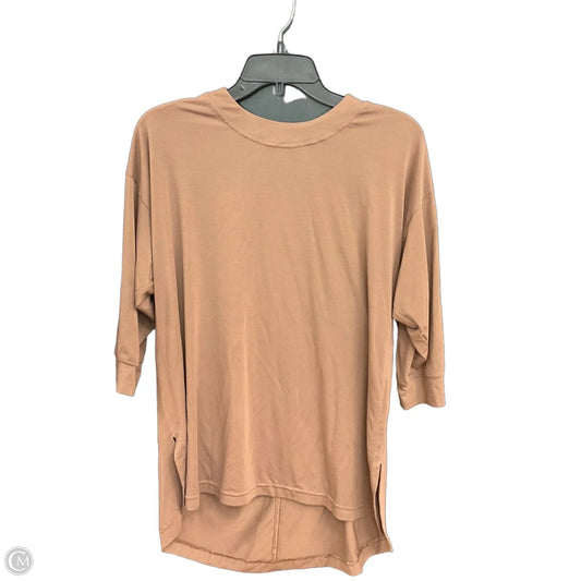 Athletic Top Long Sleeve Crewneck By Athleta In Brown, Size: Sp