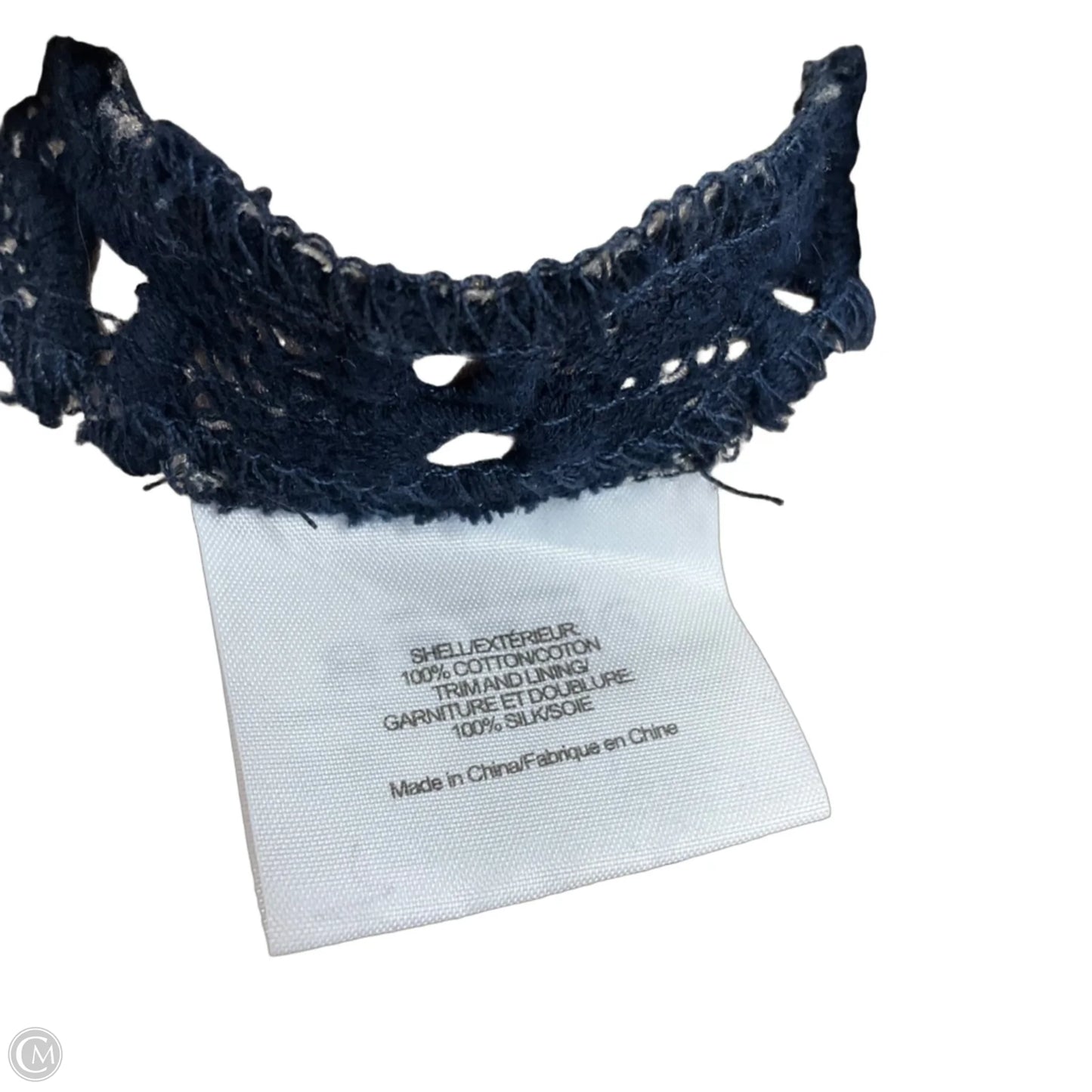 Top Sleeveless Designer By Tory Burch In Blue, Size: L