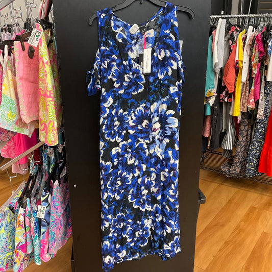 Dress Casual Midi By I Love Ronson In Blue, Size: L