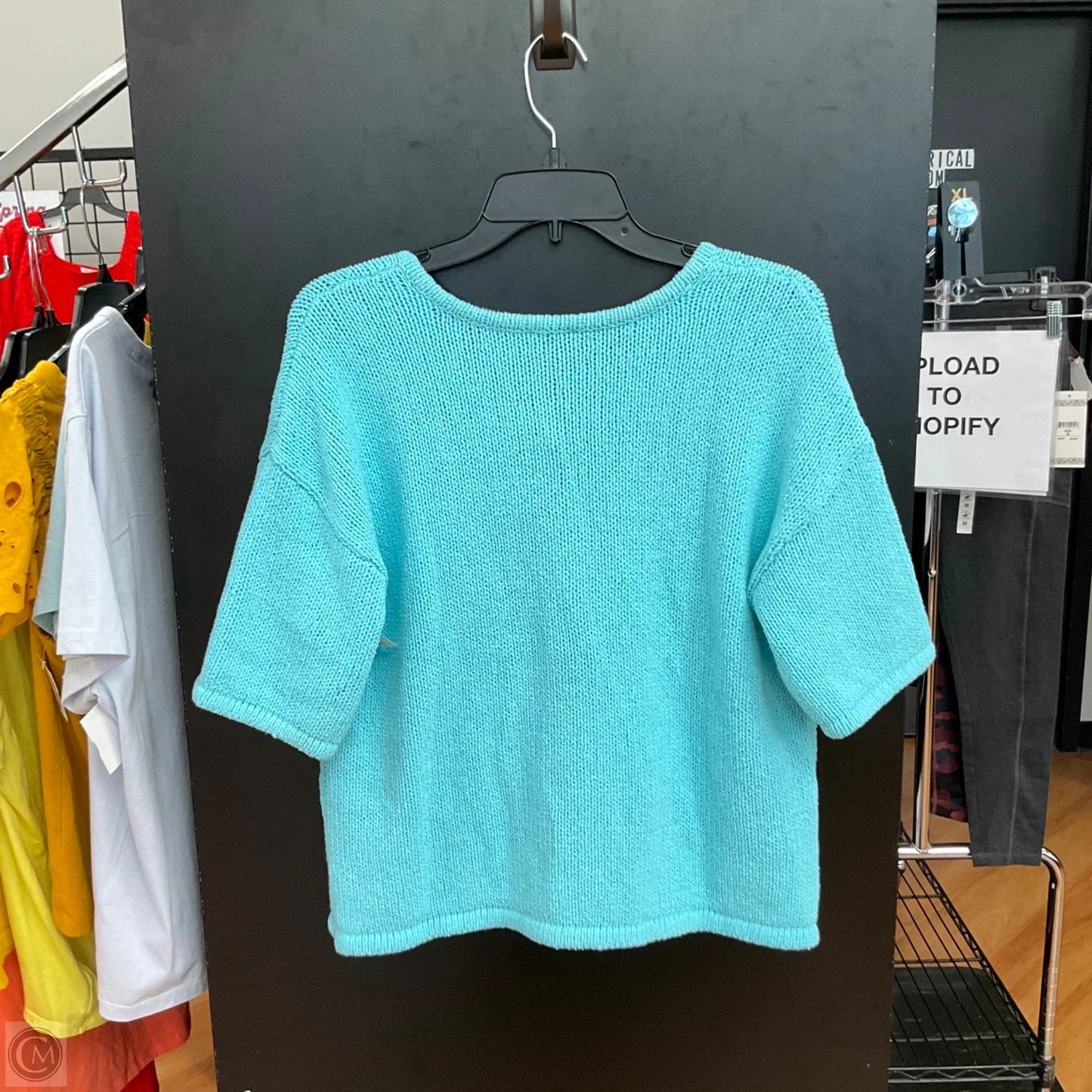 Top Short Sleeve By Talbots In Blue, Size: M