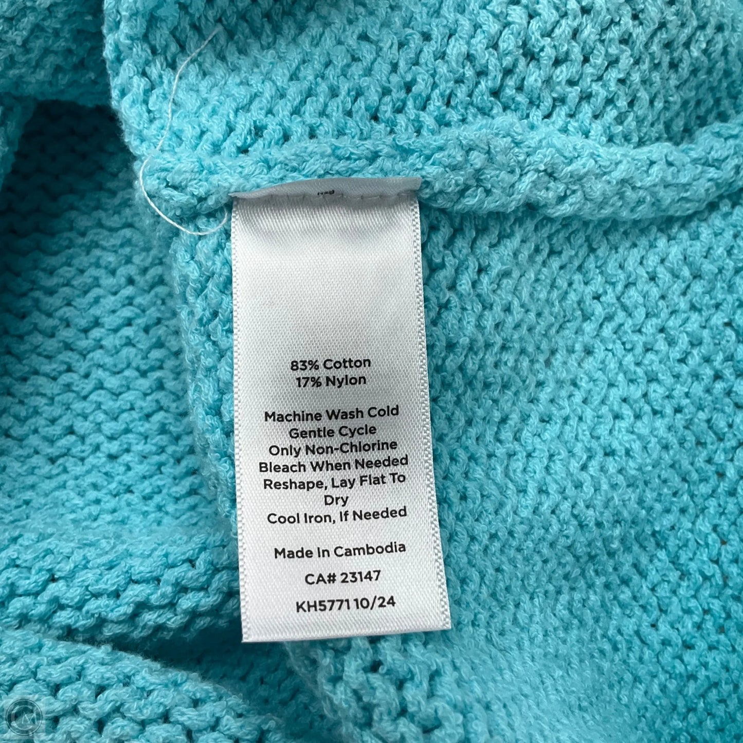 Top Short Sleeve By Talbots In Blue, Size: M