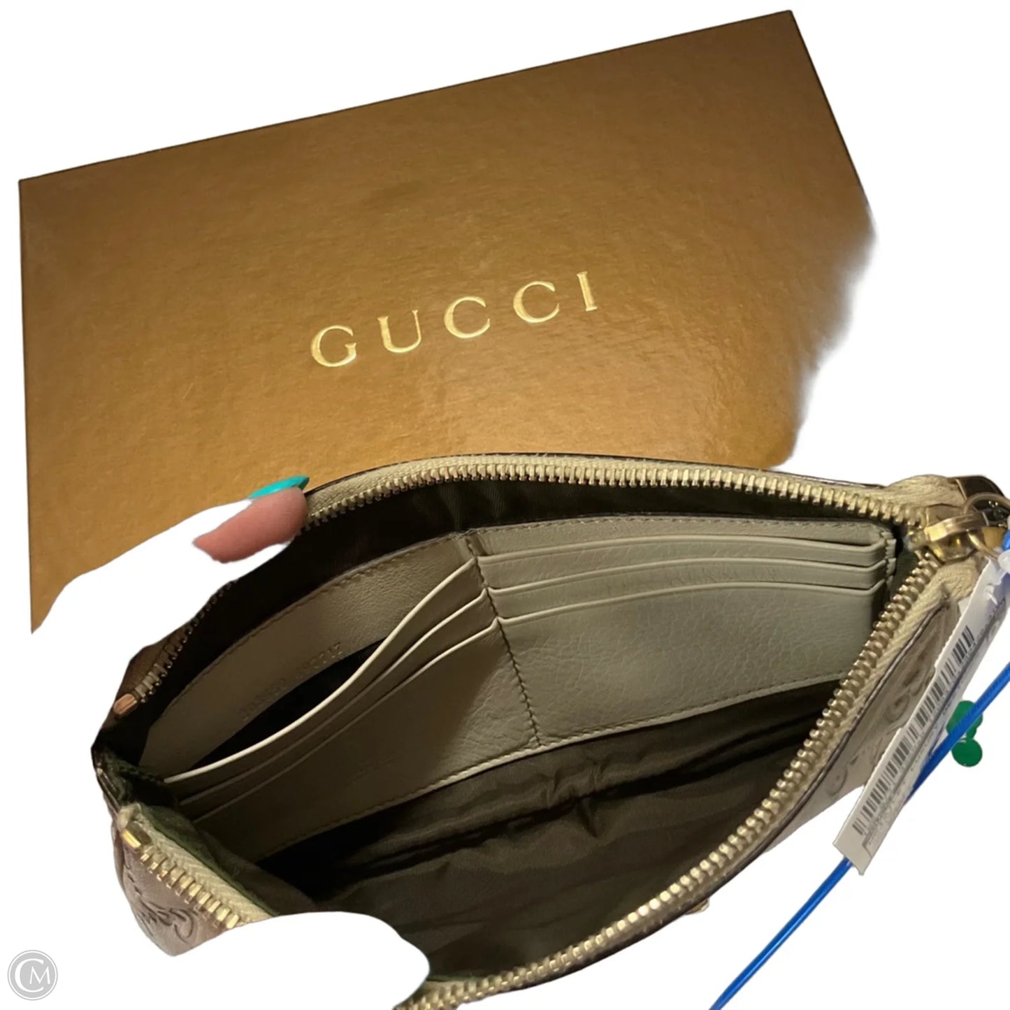 Wristlet Luxury Designer By Gucci, Size: Small
