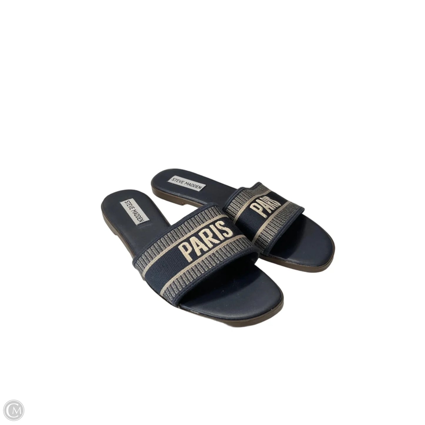 Sandals Flats By Steve Madden In Blue, Size: 8