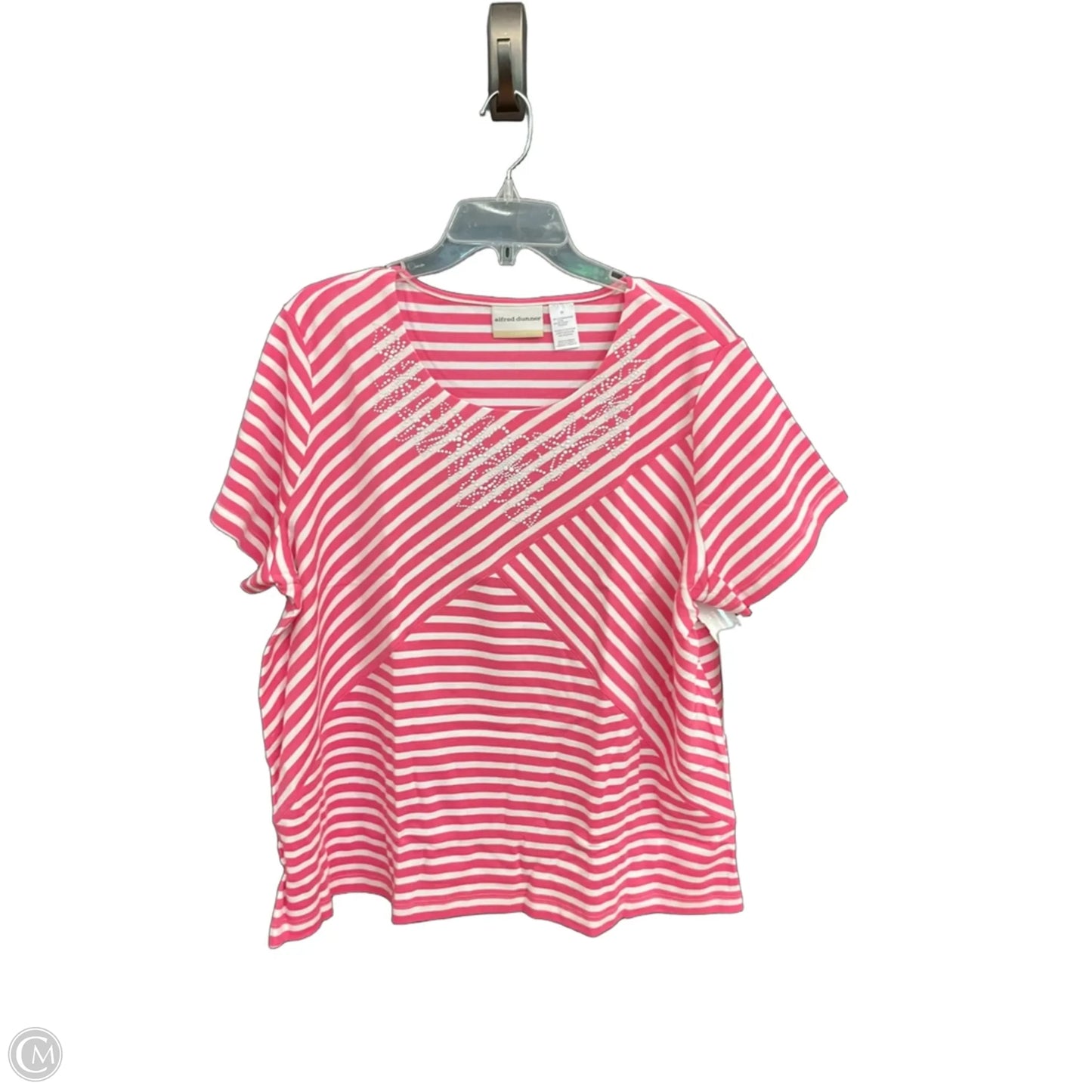 Top Short Sleeve By Alfred Dunner In Pink, Size: 2x