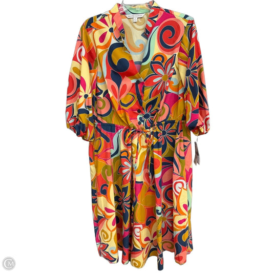 Dress Party Long By Sandra Darren In Multi-colored, Size: 1x