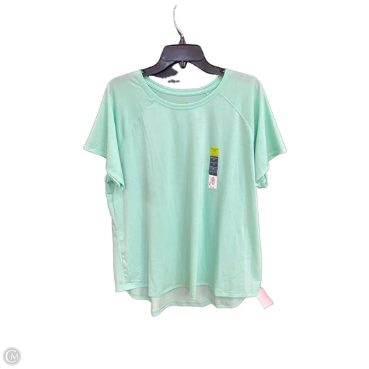 Athletic Top Short Sleeve By Tek Gear In Green, Size: Xxl
