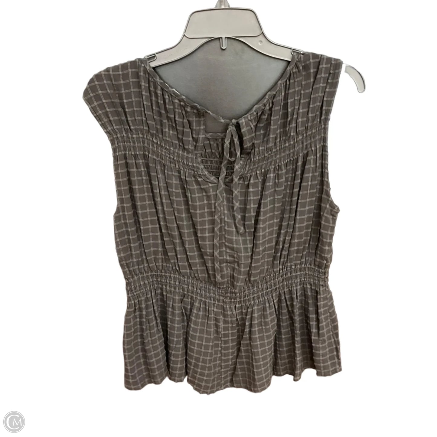 Top Sleeveless By Loft In Black, Size: M