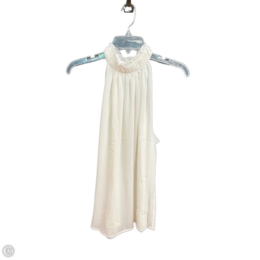 Top Sleeveless By H&m In White, Size: M