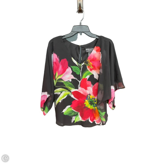 Top Short Sleeve By Frank Lyman In Black, Size: L