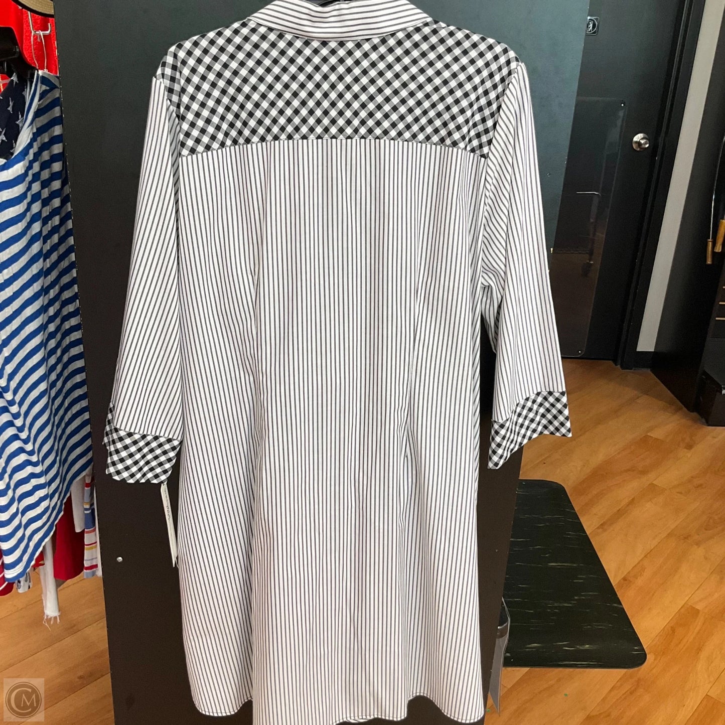 Dress Casual Maxi By Foxcroft In Black, Size: 1x