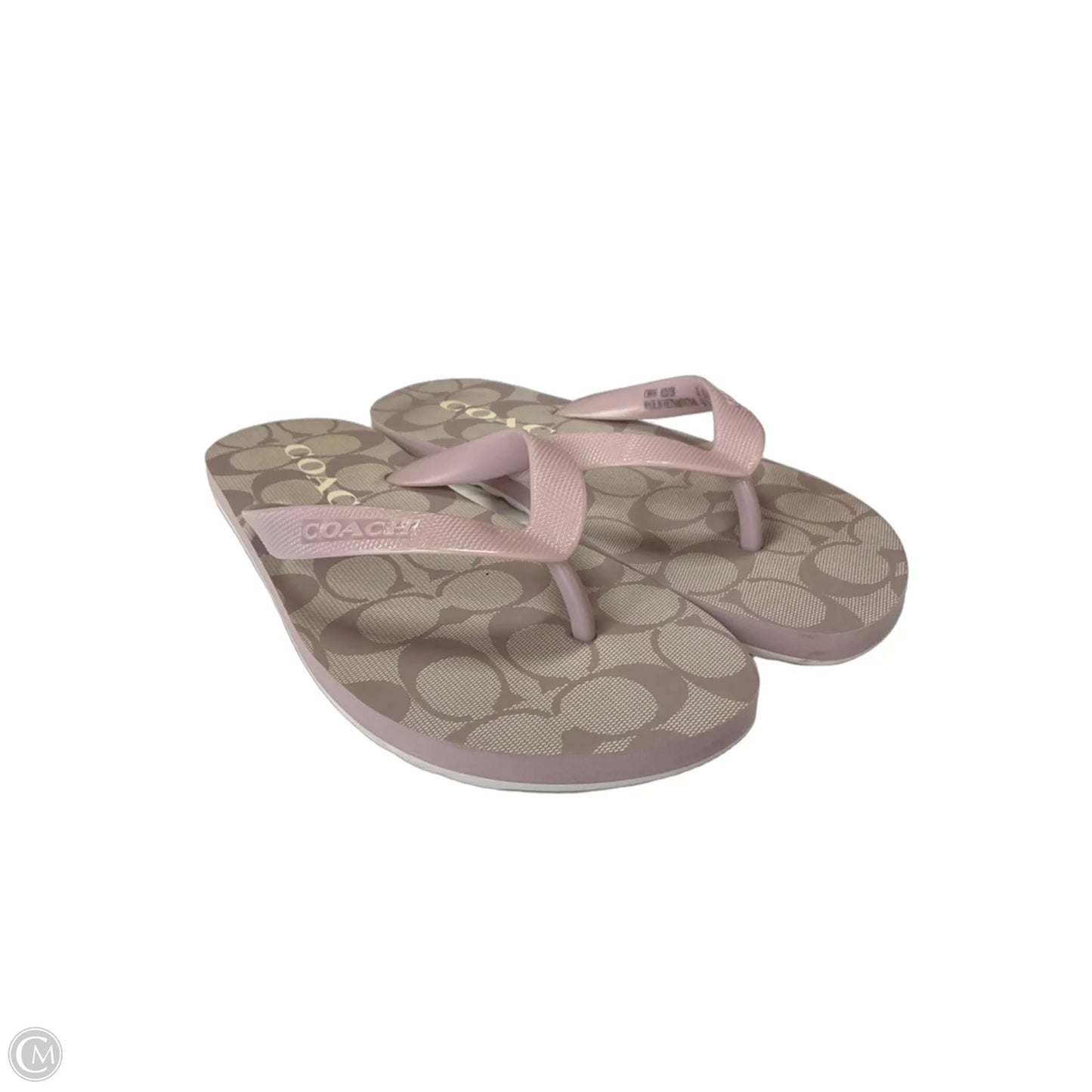 Sandals Designer By Coach In Purple, Size: 6