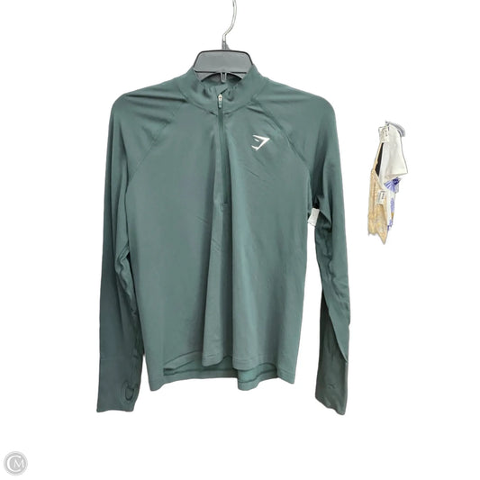 Athletic Jacket By Gym Shark In Green, Size: L