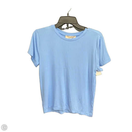 Top Short Sleeve By Loft In Blue, Size: L