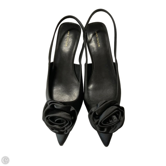 Shoes Heels Kitten By Ann Taylor In Black, Size: 8