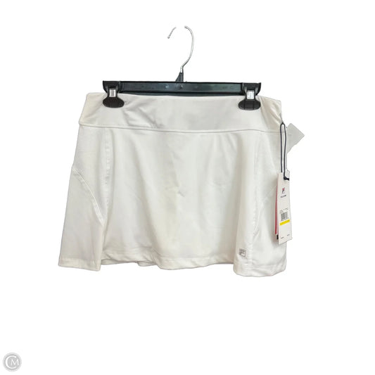 Athletic Skort By Fila In White, Size: M