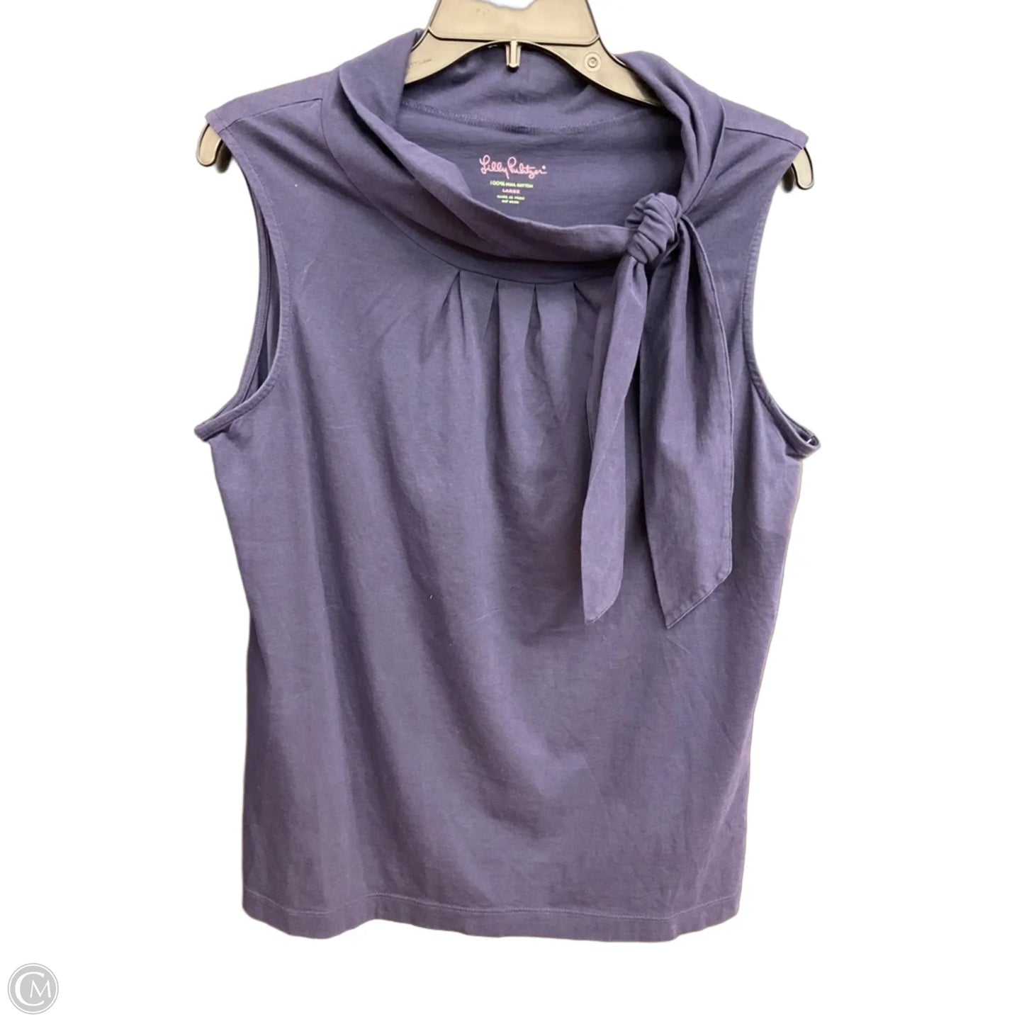 Top Sleeveless Designer By Lilly Pulitzer In Blue, Size: L