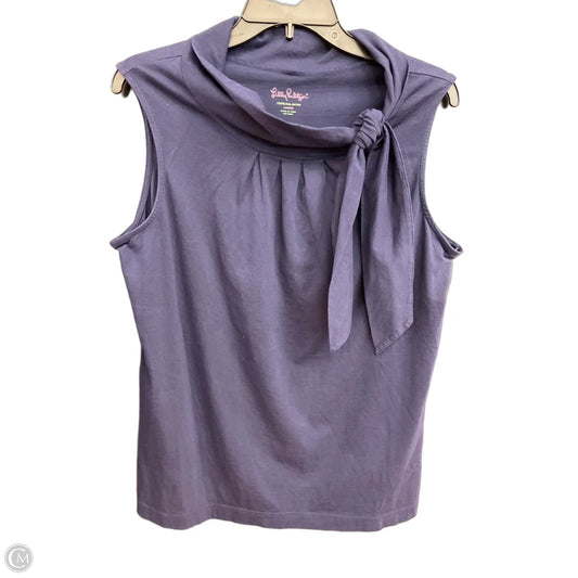 Top Sleeveless Designer By Lilly Pulitzer In Blue, Size: L