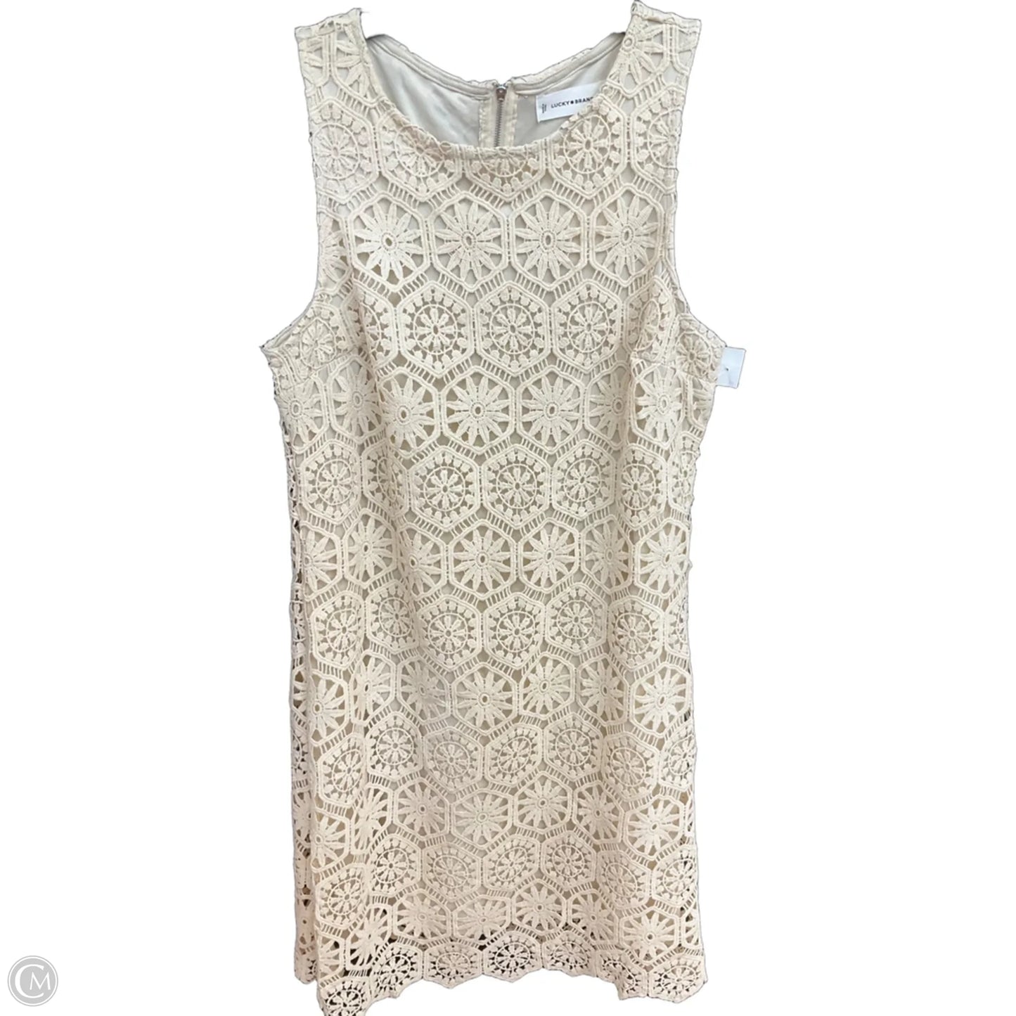 Dress Casual Maxi By Lucky Brand In Cream, Size: L