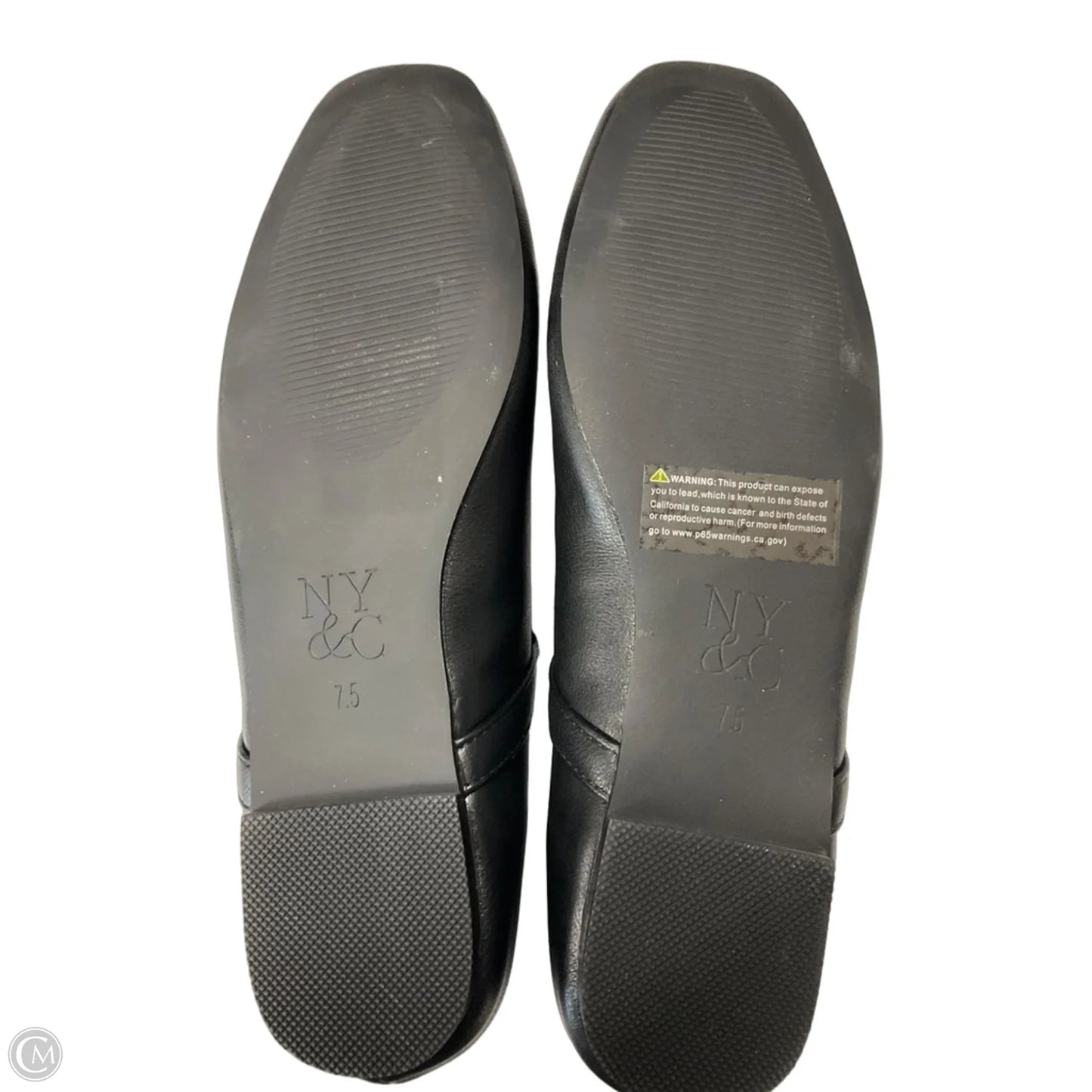 Shoes Flats By New York And Co In Black, Size: 7.5