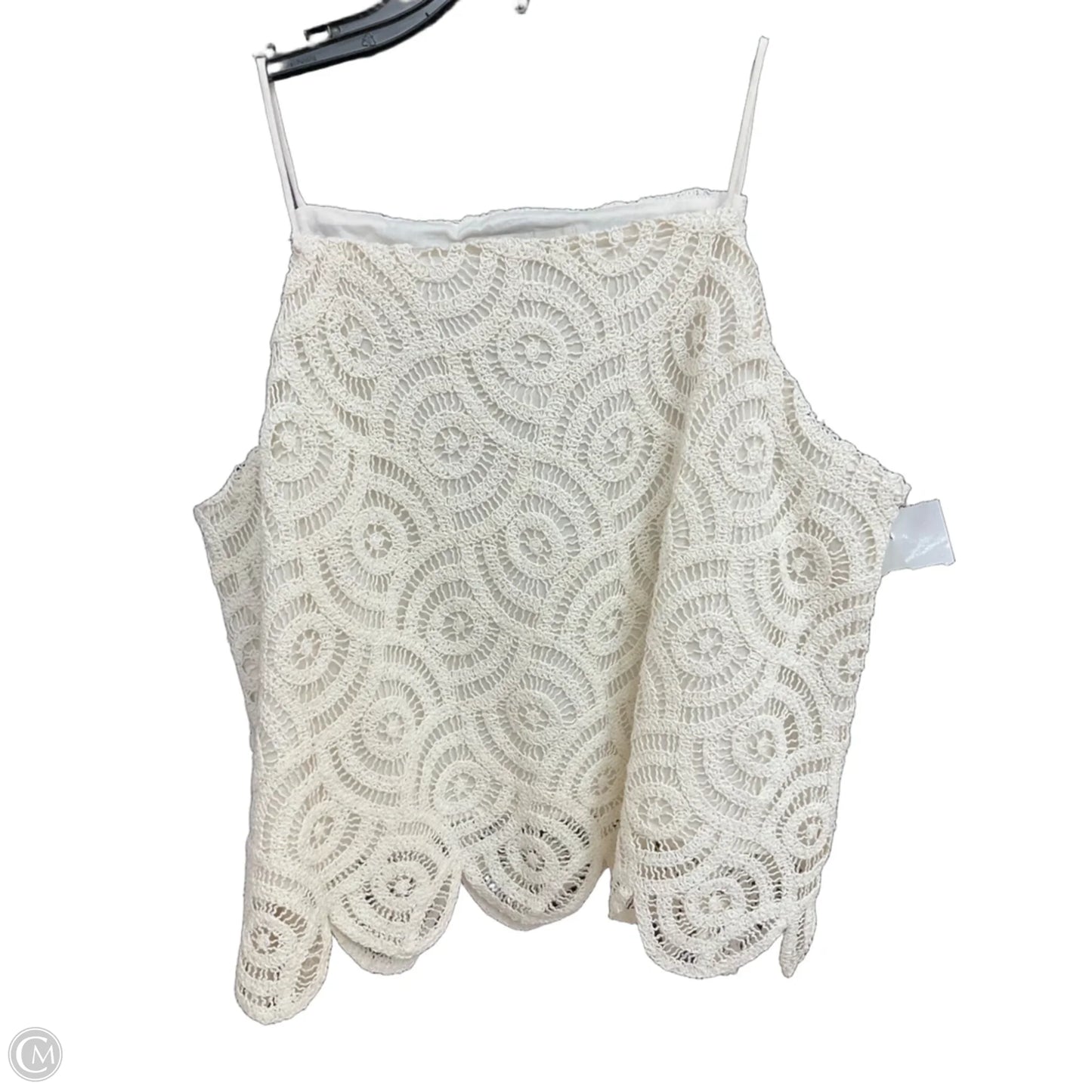 Top Sleeveless By Loft In White, Size: M