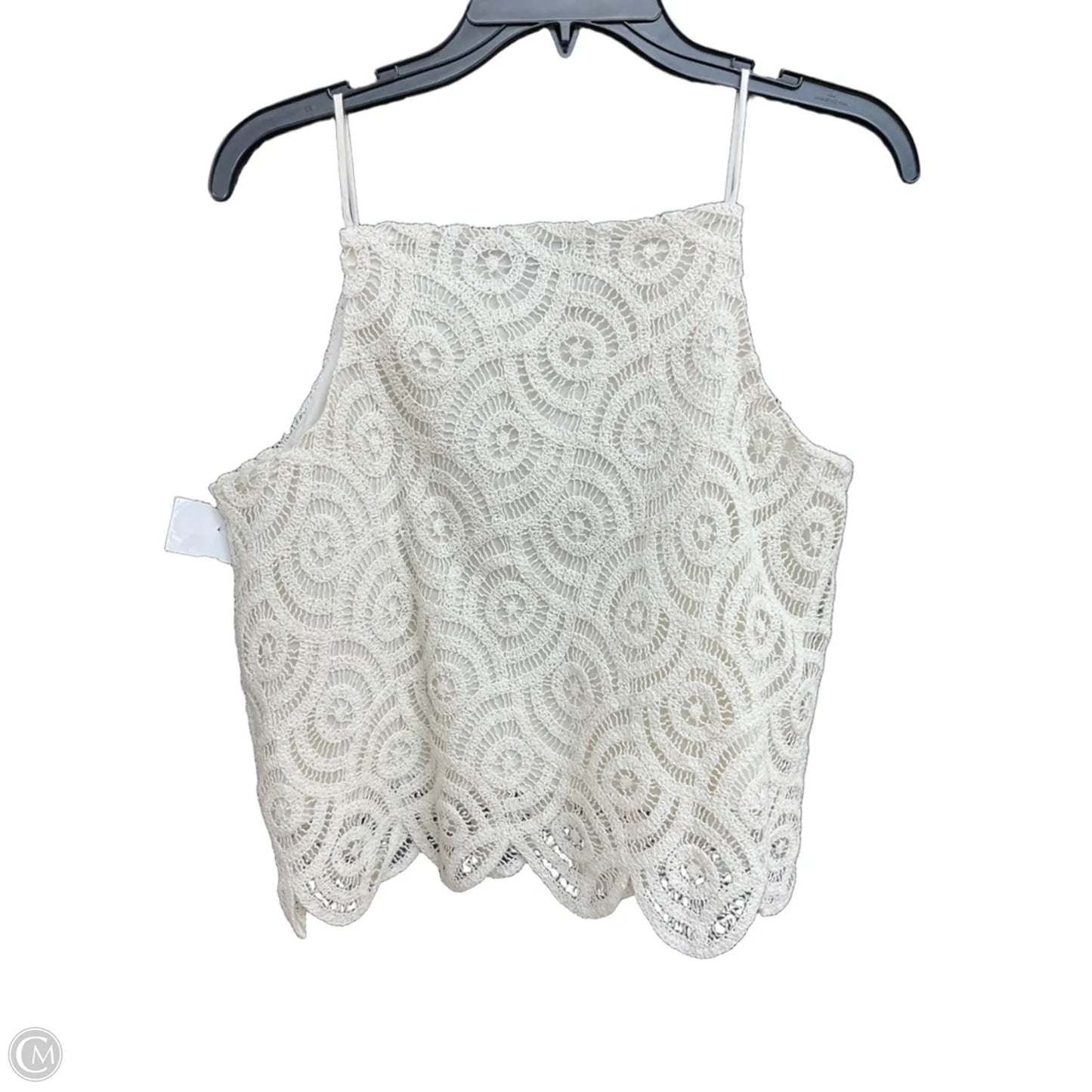 Top Sleeveless By Loft In White, Size: M