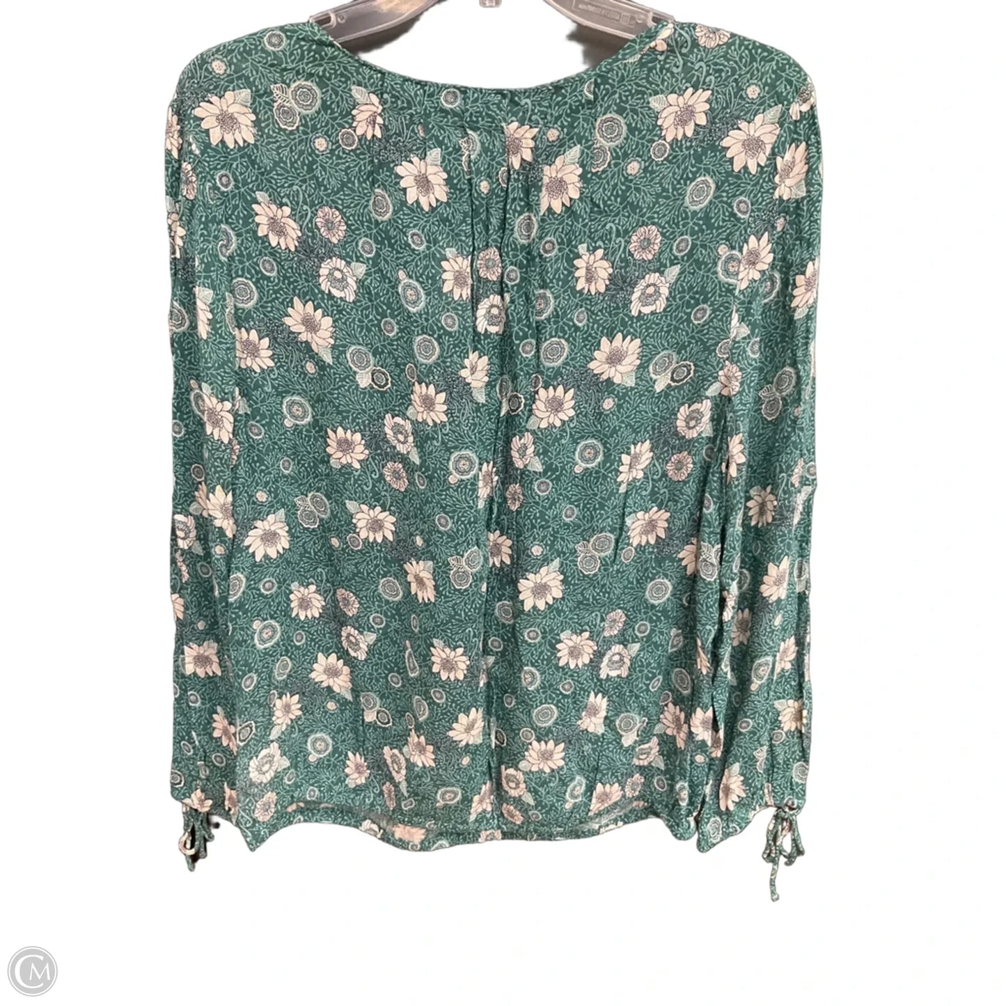 Top Long Sleeve By Lucky Brand In Green, Size: M