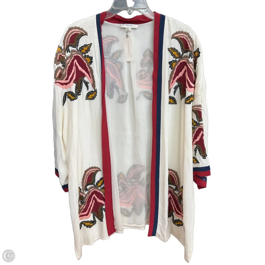 Shawl By Anthropologie In White, Size: L